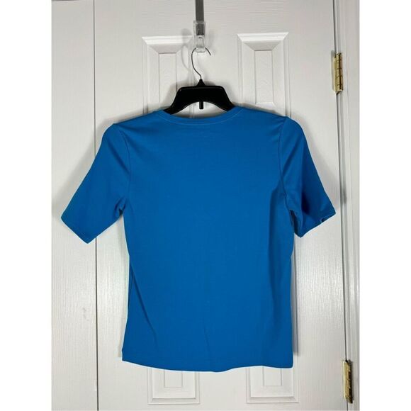 NWT Chicos Womens Blue Blouse Size 1 - Picture 3 of 4